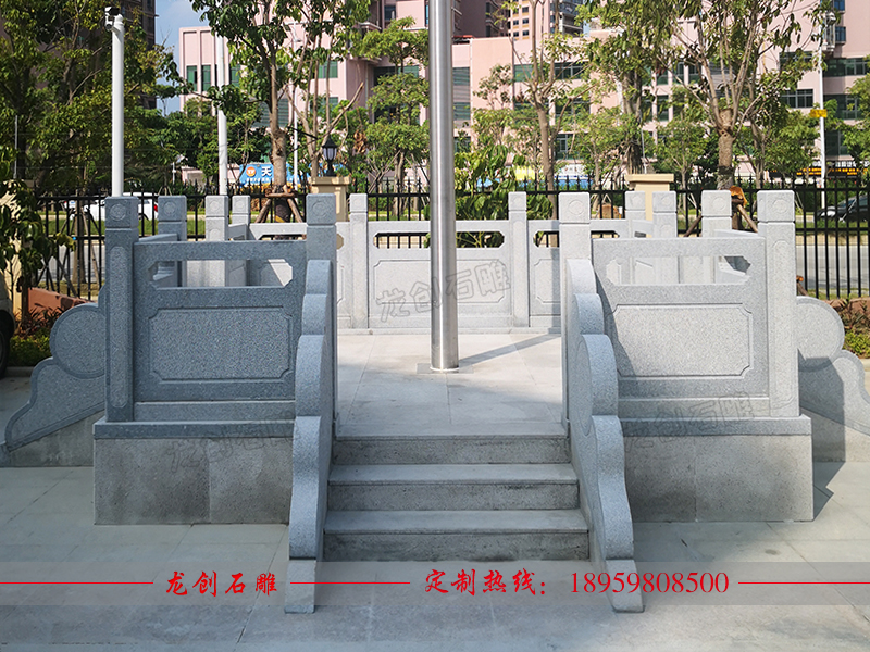 洛江實驗小學旗臺欄桿制作安裝